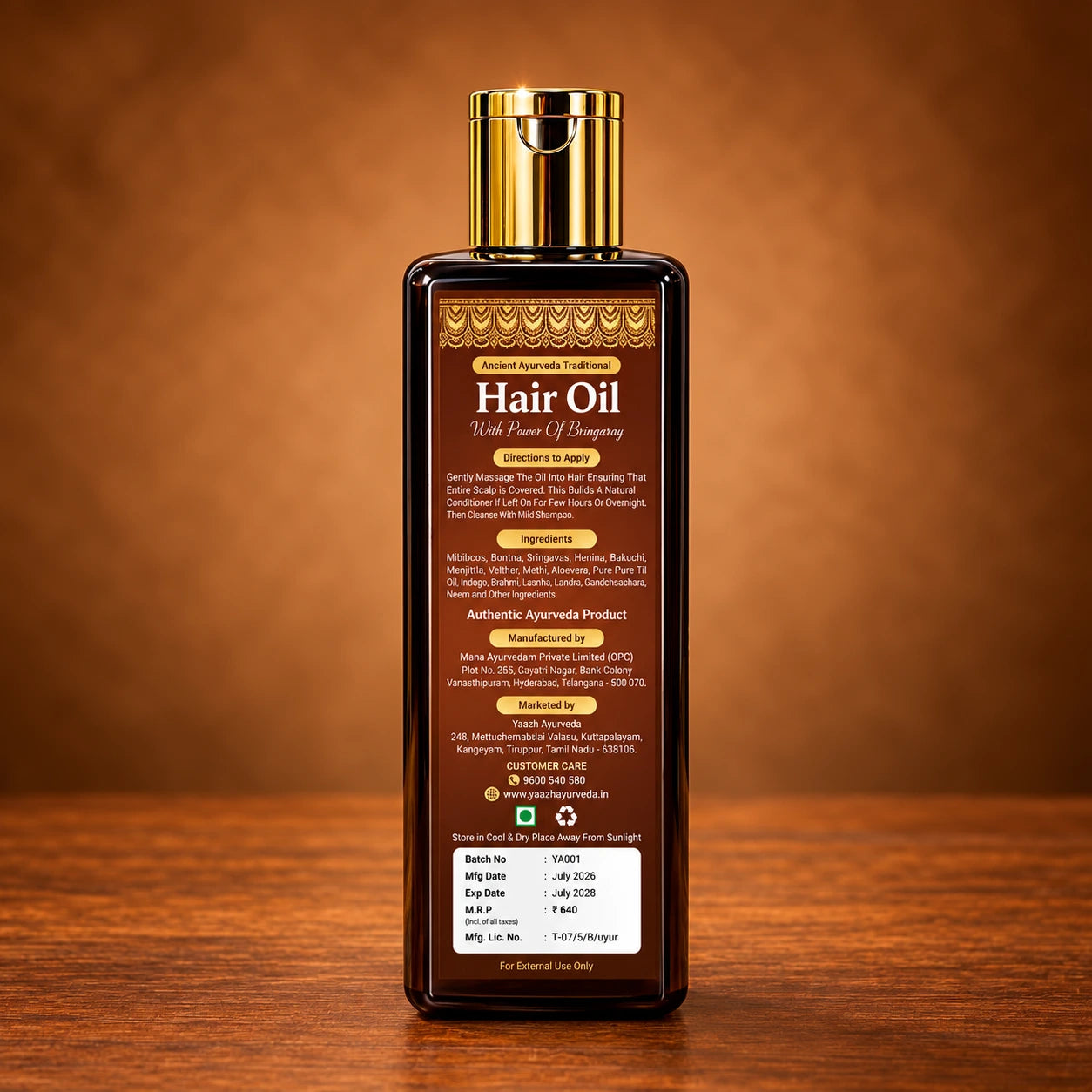 Ancient Ayurveda Traditional Hair Oil 210ml