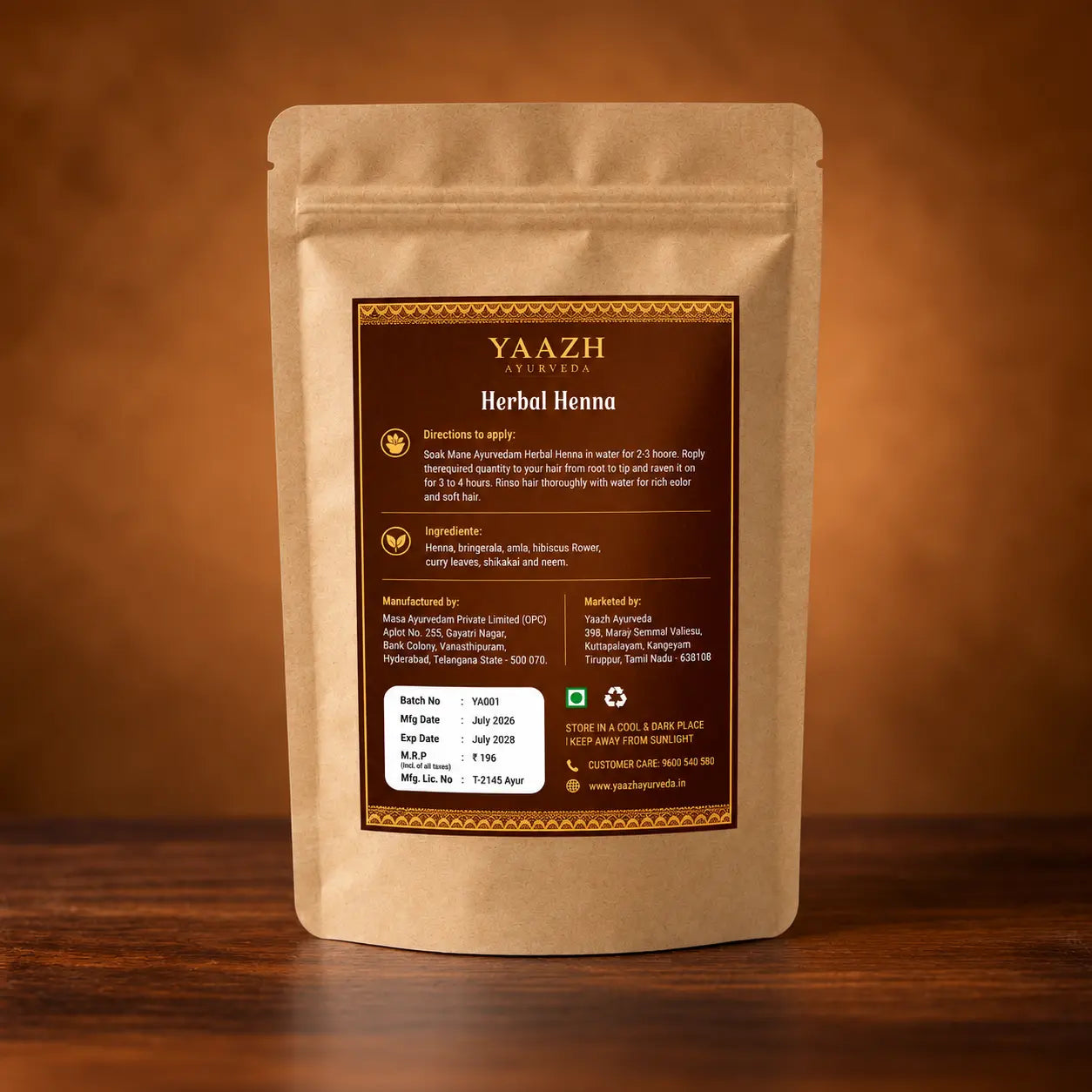 Herbal Henna Powder 100g