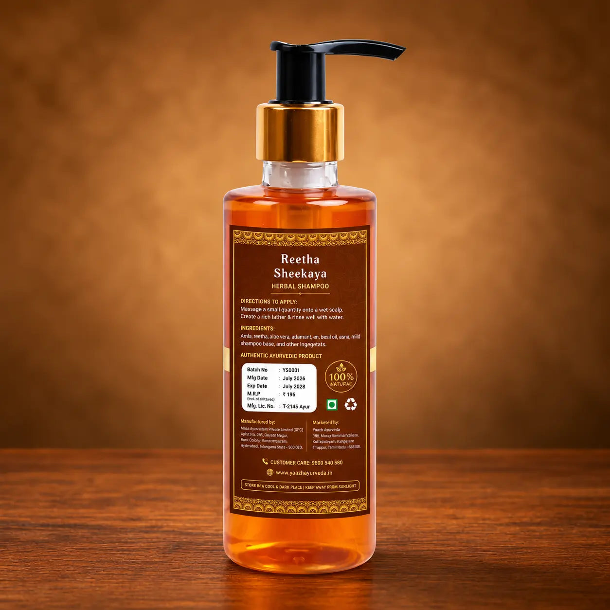 Reetha Shikakai Herbal Shampoo 200ml